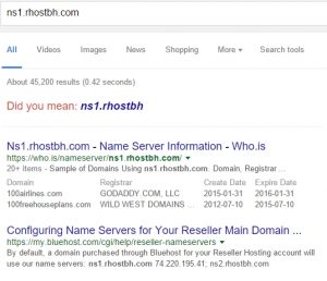 search for nameservers